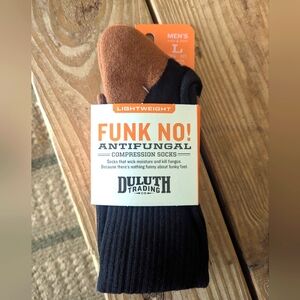 Duluth Trading Co Lightweight  Antifungal Compression Socks Mens L 9.5-12 USA